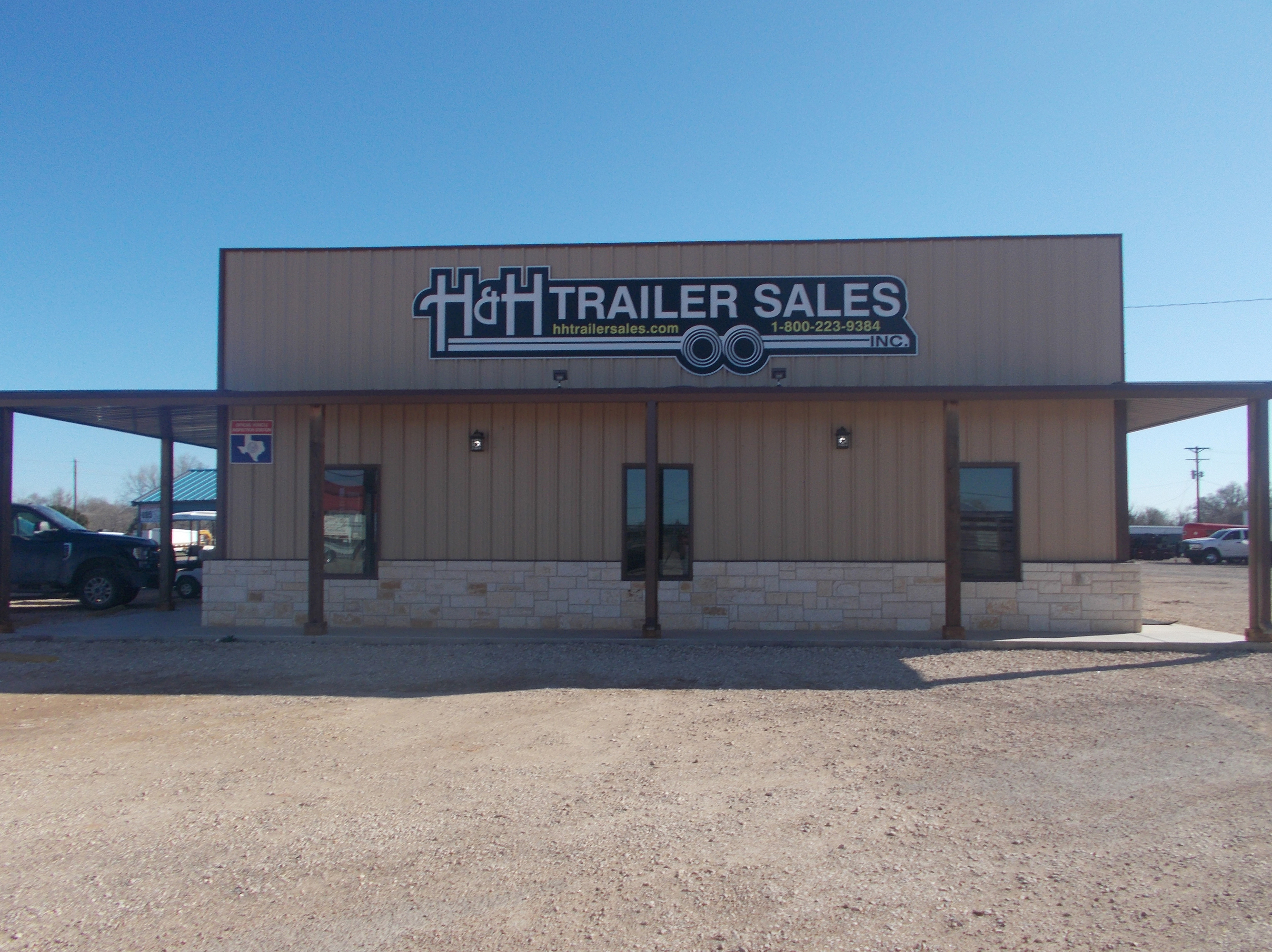 Front of "H & H Trailer Sales" building